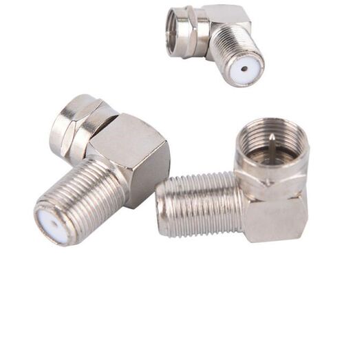 2pcs 90 Degree Right Angle TV Aerial Antenna Plug Connector