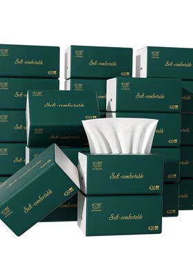 Facial Tissue Napkin Paper 4 Ply Scentless 60 Count 10Packs