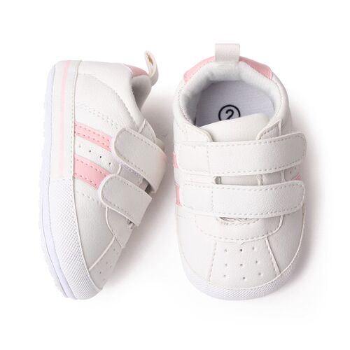 Baby Shoes 01 Years White Velcro Softsole BL2311 Newborn Sne