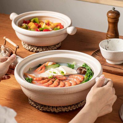 Ten Thousand Soil Burning Casserole Plain Color Soil Pot Hou
