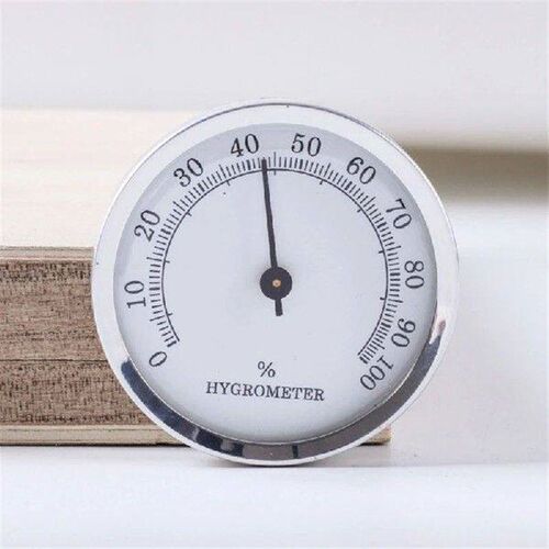 Cigar Hygrometer, Round Hygrometer for Cigar Box