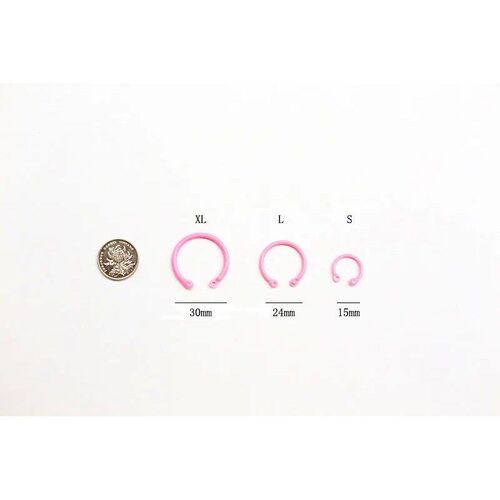 10ps 15/24/30mm Colorful Loose Leaf Binder Rings Plasti Smal