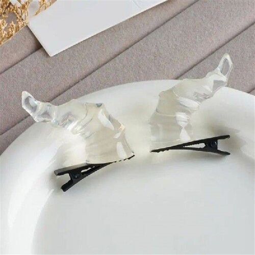 2PCS Lovely Hair Clip for Girls Small Devil Horn Hair