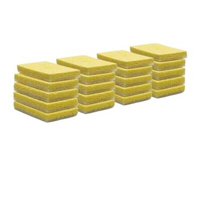 Janico 3027 Yellow Absorbent Cellulose Sponge with White