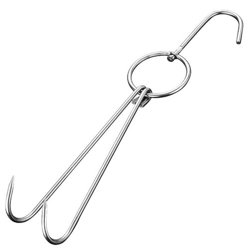 Civil Tool Duck Hook Stainless steel 20cm28cm BBQ Double Hoo