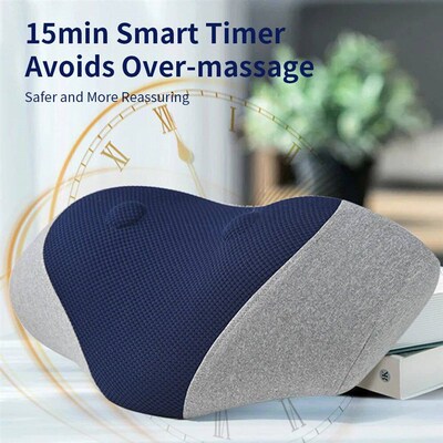 Wireless Electric Neck Massage Pillow Heating Vibration Neck