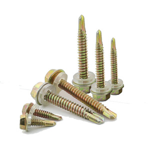 M.8外六角钻尾螺钉彩钢瓦钉燕尾螺丝钉自钻自攻钻尾螺丝整盒