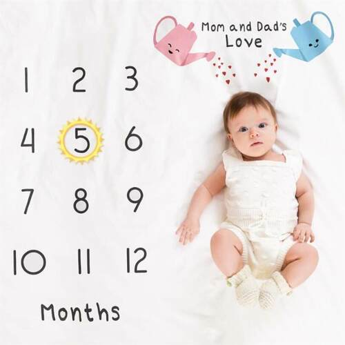Baby Milestone Month Photography Background Cloth Baby Creat