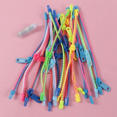 10Pcs Antisss Zipper Bracelet Autism Hand Sensory Fidget Toy