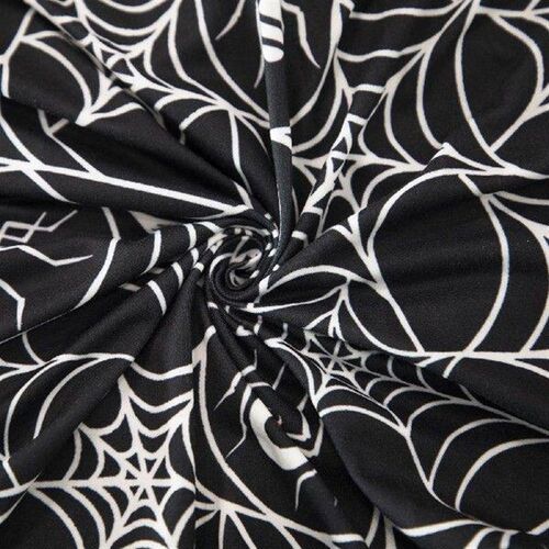 Halloween Chair Cover Creative Pumpkin Bat Element Elastic