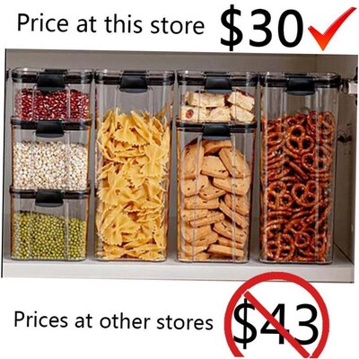 460~1800ml Stackable Storage Box Transparent Kitchen Contain