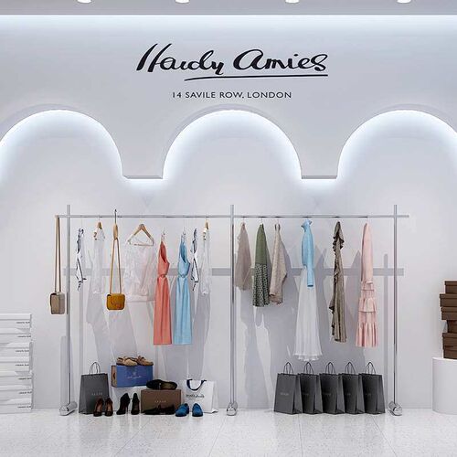 Clothing Store Display Rack Womens Clothing Store Shelf Sta