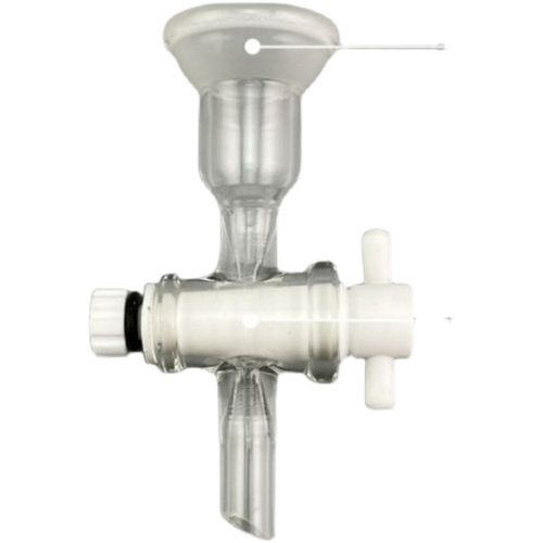 玻璃球磨口分体聚四氟门活塞/20球磨固定夹不锈钢球口夹门