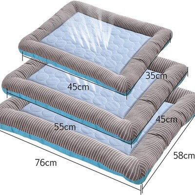 Cooling Pad Bed for Dogs Cats Puppy Kitten Cool Mat Pet Blan