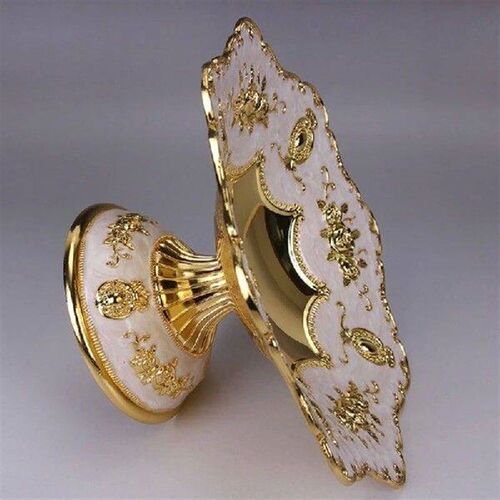 Snacks Serving Plate Dessert Storage Tray Fruit Plate Alloy