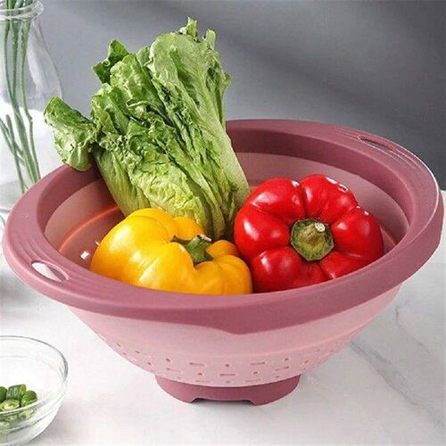 New Double Layer Draining Basket Multi-Functional Square