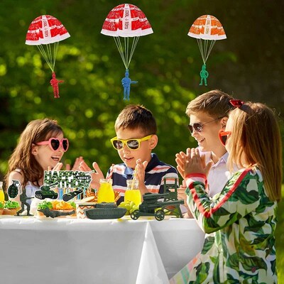 10/100pcs Parachute Toys for Kid, Army Men Action Figures