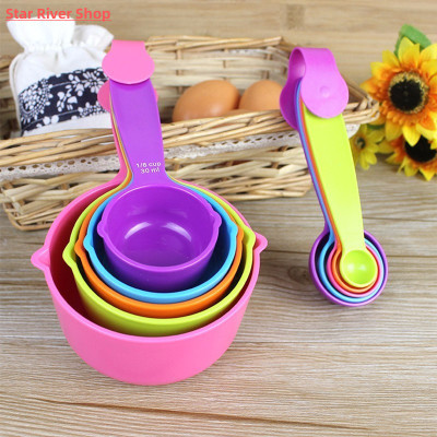 5pcs/set Measuring Spoons Colorful Plastic Measure Spoon  Us