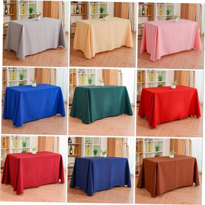 Hot Nappe table cloth White & Black for rectangle Banquet We