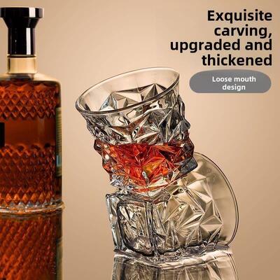 lead-free wine whiskey glass home beer glass cup set europea