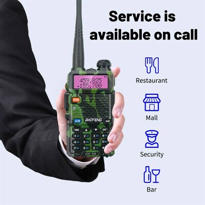 BaoFeng UV 5R Walkie-Talkie Dualband Long Range Two Way Radi