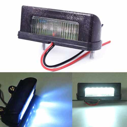 1Pc Hot Practical 12V LED Number Licence Plate Light Rear