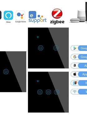 易微联ewelink智能zigbee开关面板墙壁支持Alexa/google语音控制