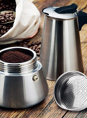 Moka Pot Stainless Steel Coffee Pots Espresso Geyser Coffee