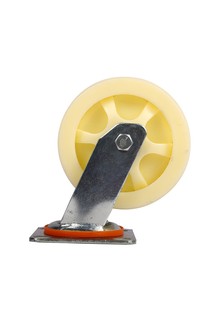 平板车手推车轮脚手架寸承重尼龙脚轮支架万向轮带刹车单轮丝杠