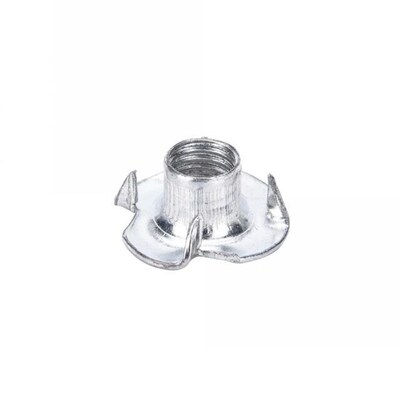 Four Prong Furniture T Nut Inserts 适用于 Wood Zinc Plated M