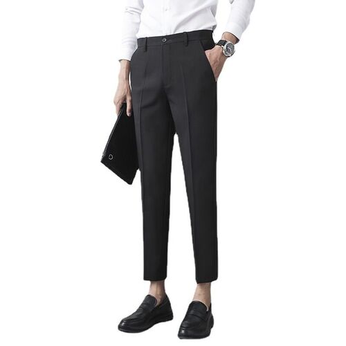 21 Summer Soli Color Straight Penant Small Suit Pants for Bo