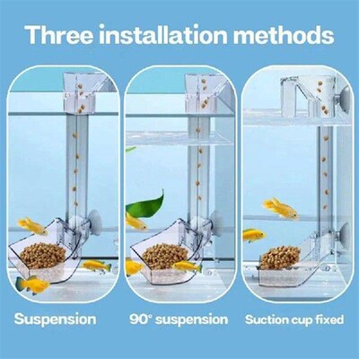 Aquarium Acrylic Feeding Tube Anti-Stuck Fish Design