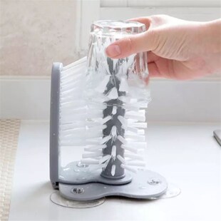 Cleaner Access Cup Glass Sink Kitchen Brush Scrubber Bottles