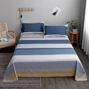 bed 床单 student double linen spread bedsheet single sheet