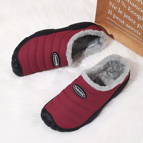 Winter Indoor Slippers 4748 Home Plush Warm Big Size AntiSli