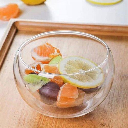 Double Layer Insulated Glass Bowls - Creative Yogurt, Ice