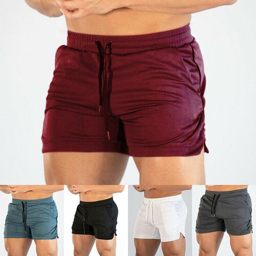 Mens Summer Beach Gym Fitness Shorts Quick Drying Breathabl