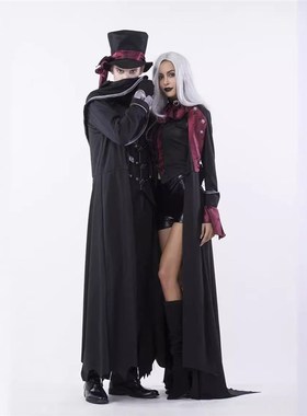 Halloween cosplay couple costume万圣节男女角色扮演吸血鬼服装