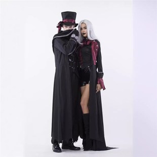 Halloween cosplay couple costume万圣节男女角色扮演吸血鬼服装
