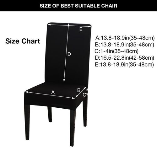 Spandex Elastic Printing Dining Chair cover Anti-dirty Kitch
