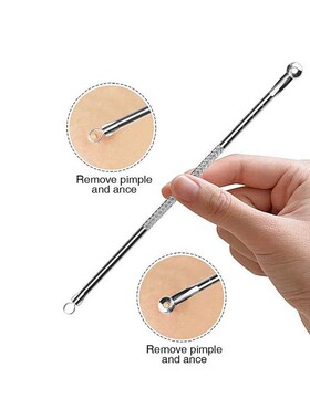 4PCS Blackhead Remover Acne Needle Tools Set Face Cleaning B