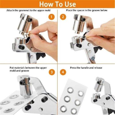 10.5mm Eyelets Rings with Washers, Grommet Eyelets for