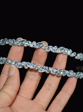 New Bilayer Cubic Zirconia Wedding Tiaras For bride Headband