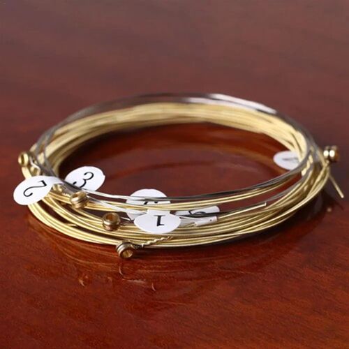 6pcs/set Universal Acoustic Guitar String Brass Hexagonal St