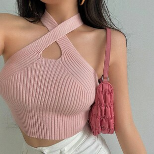 Summer 2024 Going Out Women Bustier for Top Tank Knitted