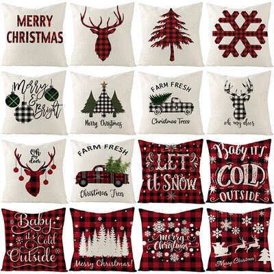 Christmas decoration cover 45*45 Pillowcase sofa cushions Ho