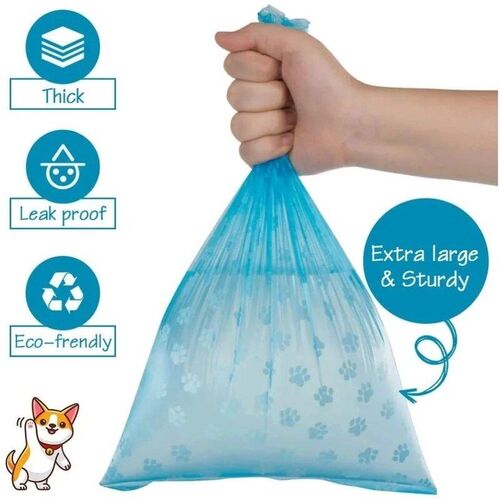 5 Rolls Cat Litter Scoop Pooper Bags Biodegradable Pet Dog P