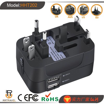 Hot Sale Travel Adapter with Dual USB Port Universal Adaptor