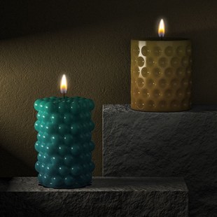 Multi-Style Geometric Bubble Ball Silicone Candle Mold Spher