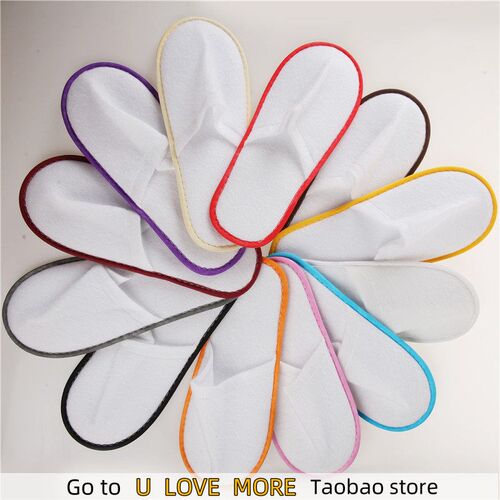 20 pairs Line Simple Slippers Men Women Hotel Travel Spa Por